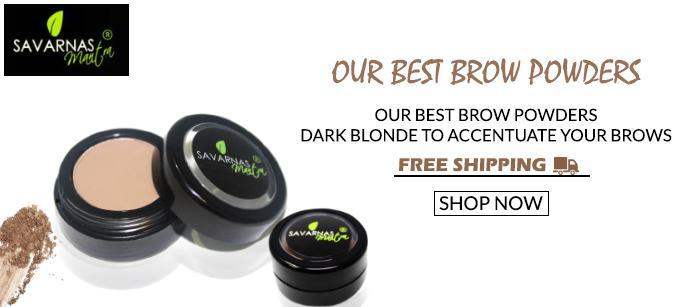 Our Best Brow powders - dark blonde to accentuate your brows - SavarnasMantra