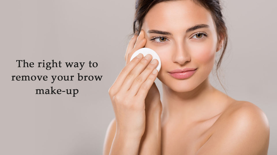 The right way to remove your brow make-up